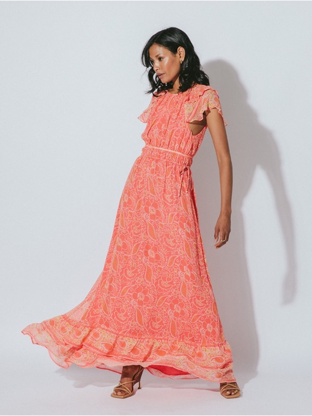 CLEOBELLA Hannah Maxi Dress – Blossom Print | Size S